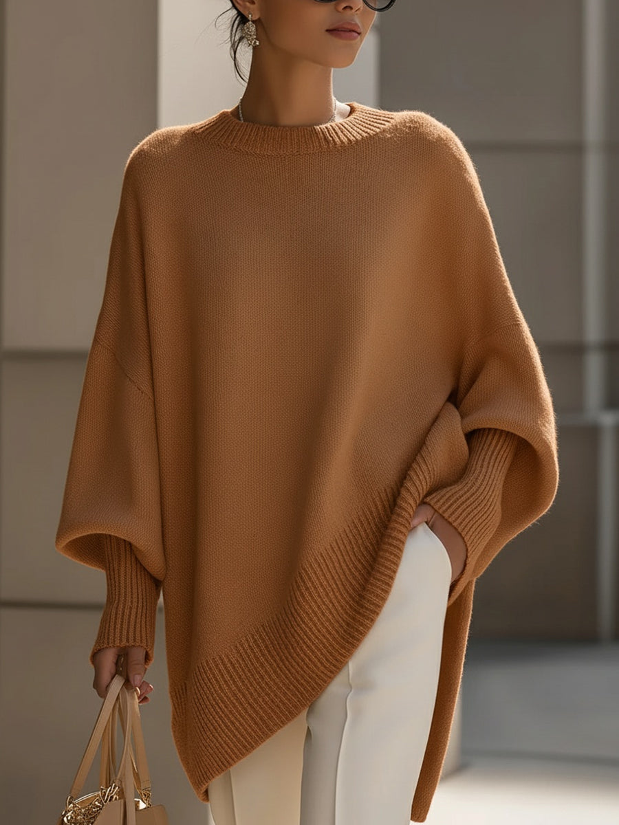 Liv | Oversized Strikket Poncho