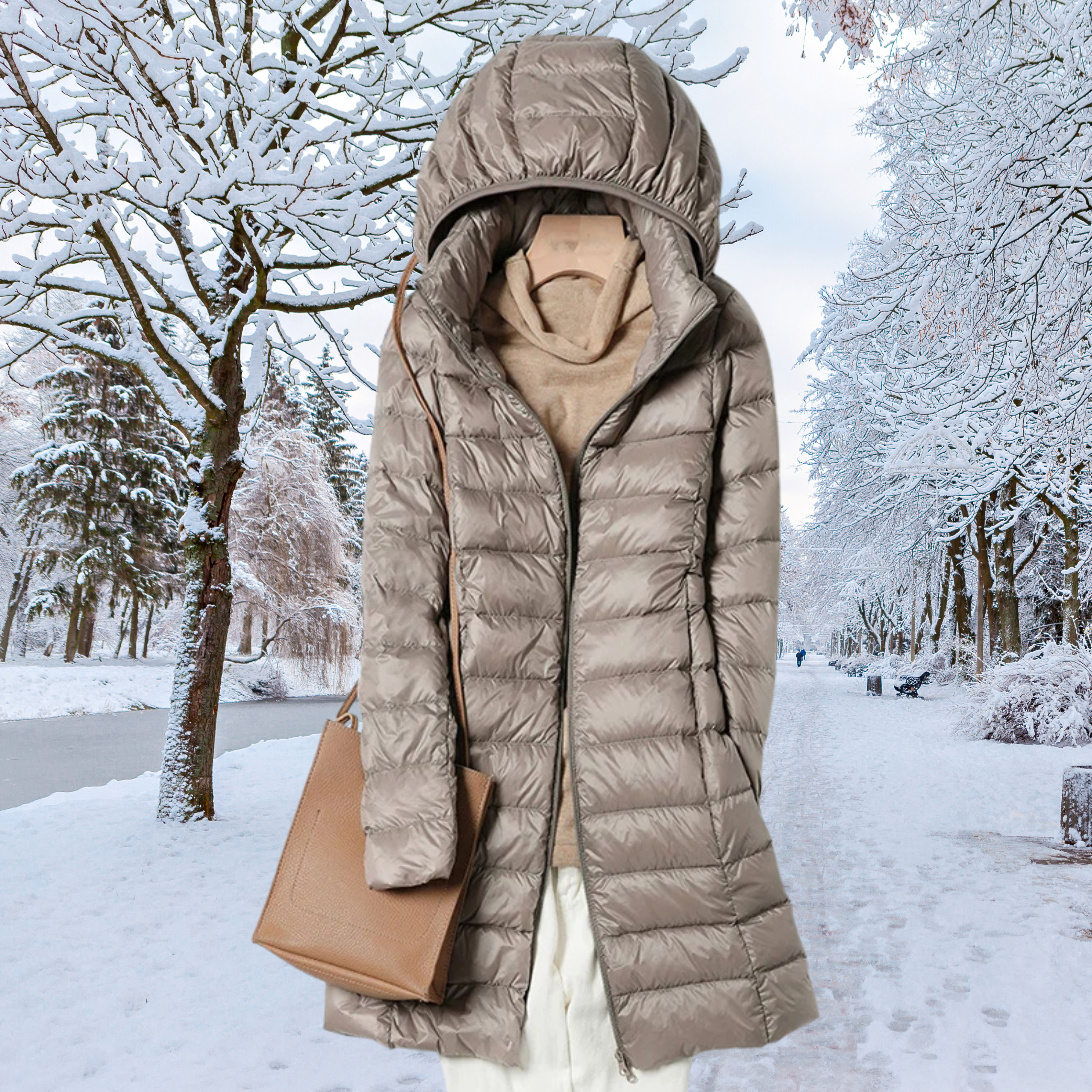 Iselin | Ultralett vinterdunjakke