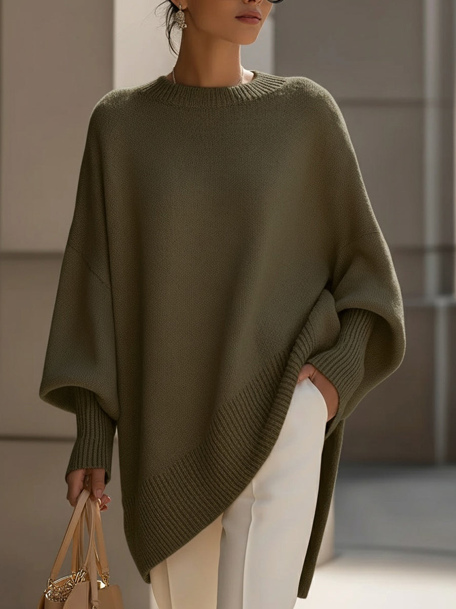 Liv | Oversized Strikket Poncho