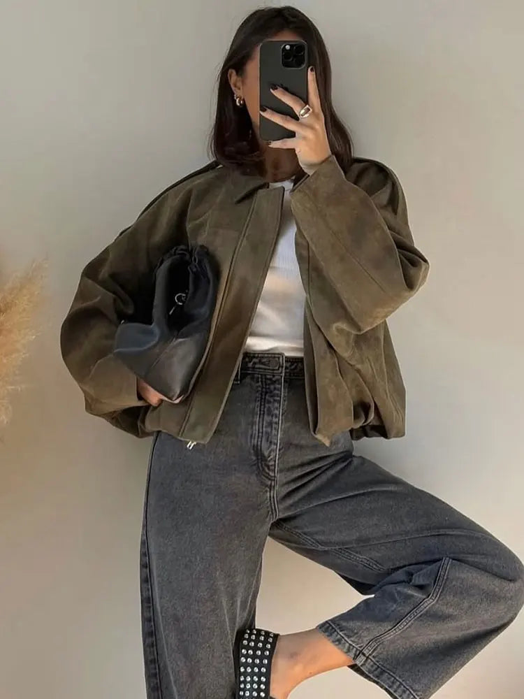 Trafza | Suede Jakke