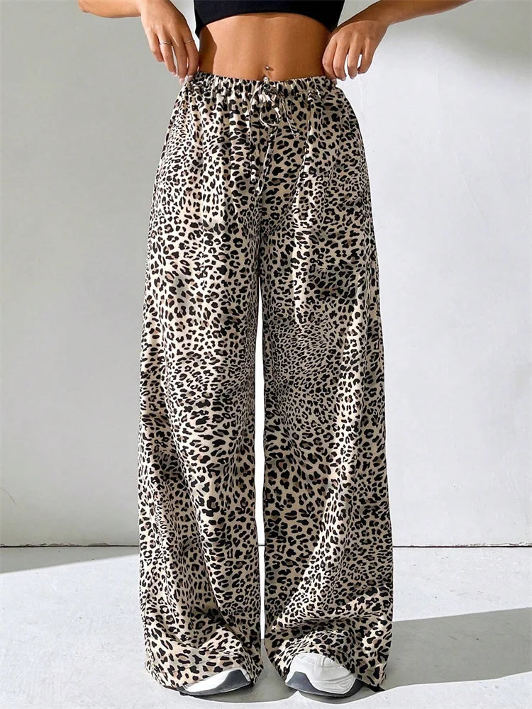 Rikke | Leopard Wide Pants