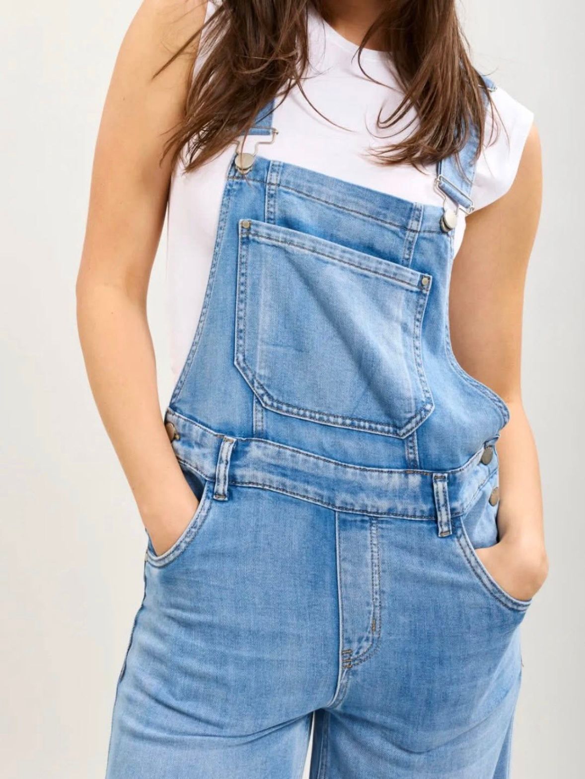 Astrid | Wide Leg Denim Jumpsuit