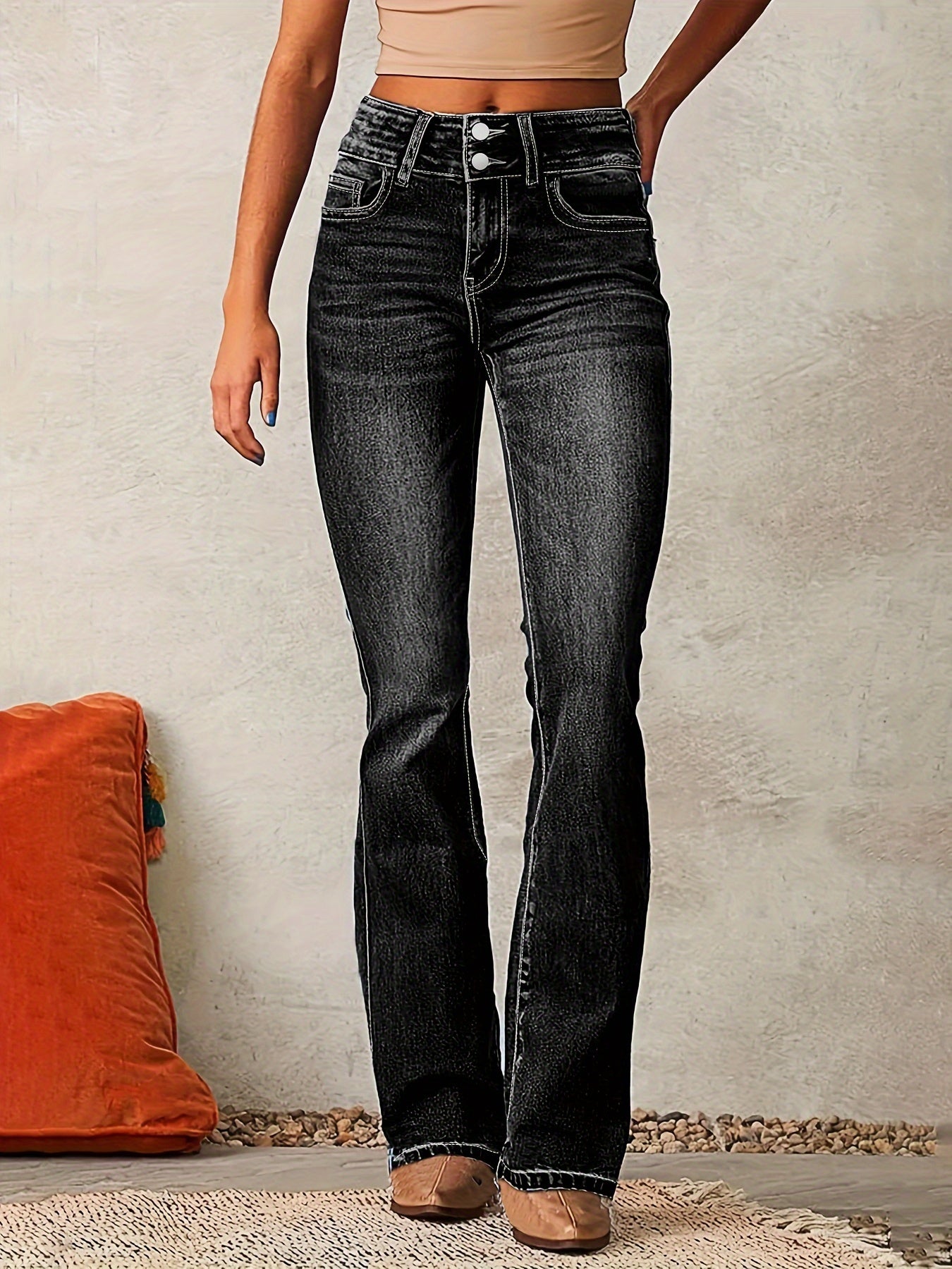 Aya | Høytlivs Flare Jeans