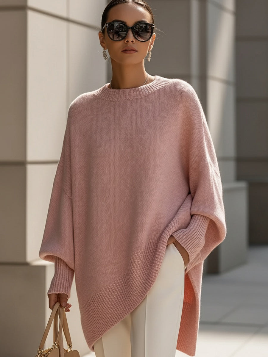 Liv | Oversized Strikket Poncho