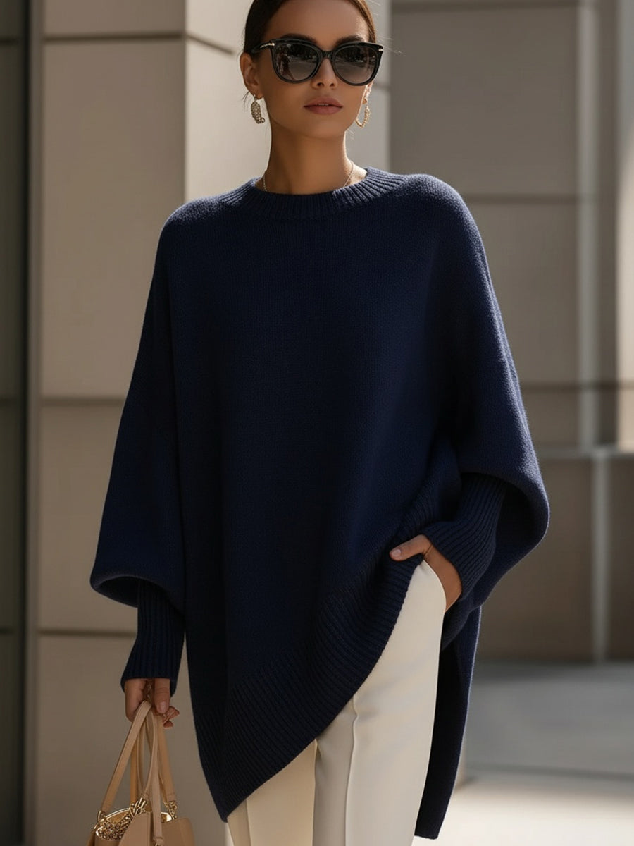 Liv | Oversized Strikket Poncho