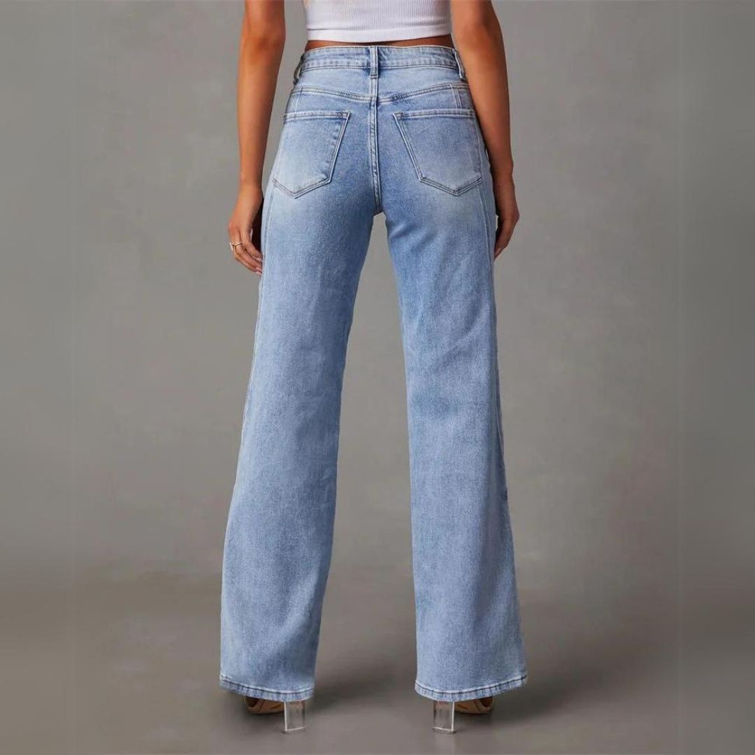 Katja | Utslåtte jeans