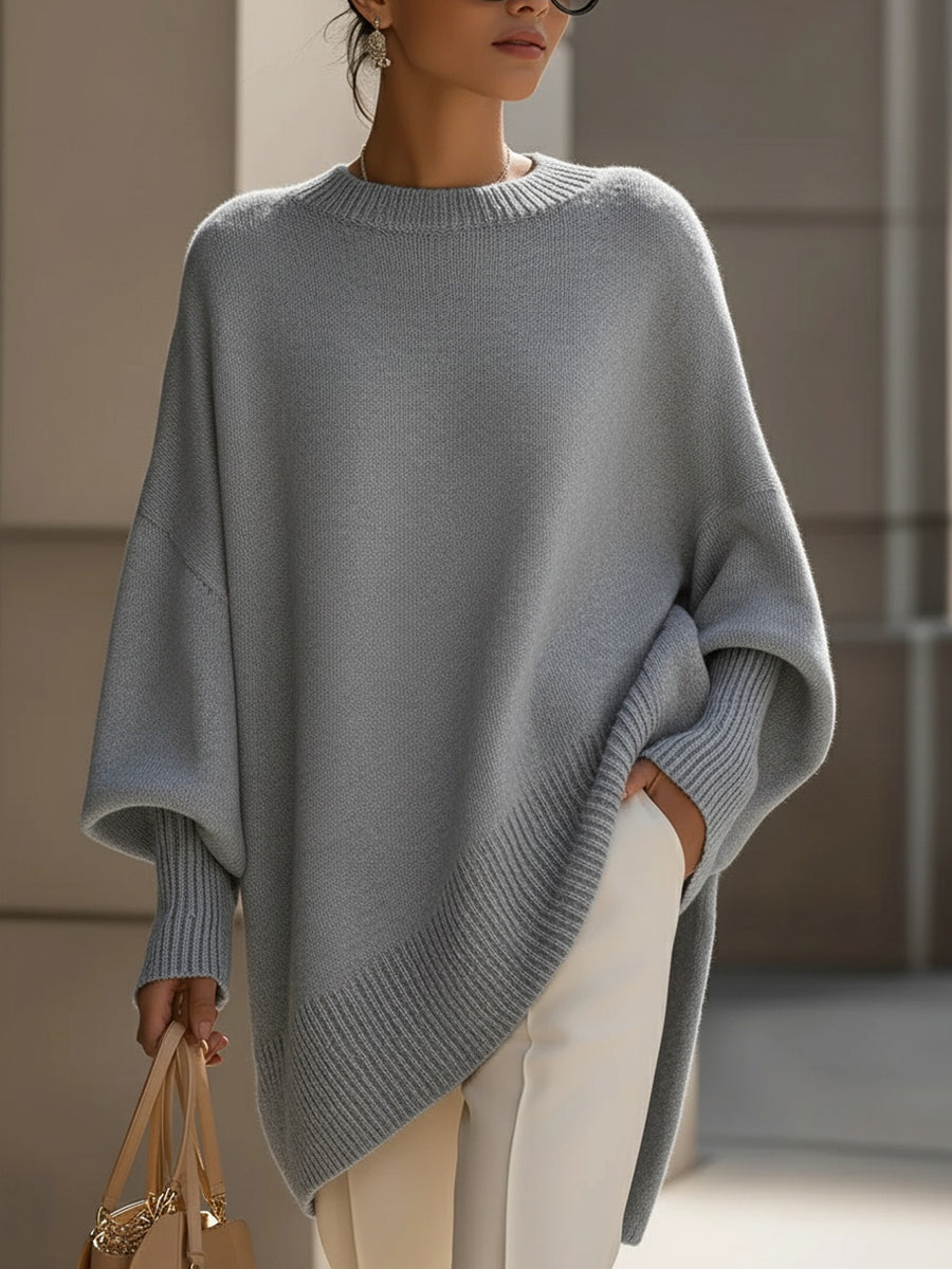Liv | Oversized Strikket Poncho