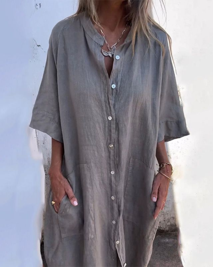 Aase | Relaxed shirt dress in Ibiza style 