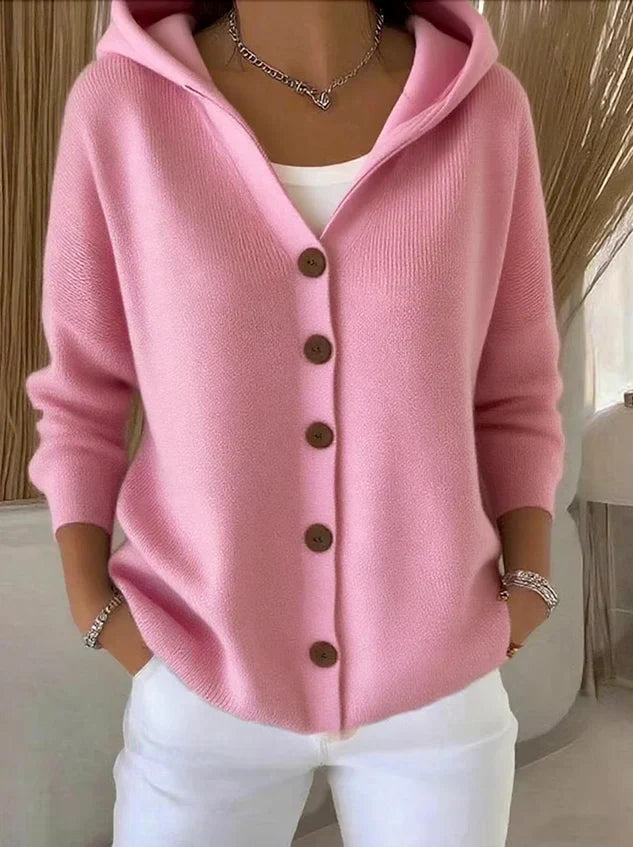 Felicia | Trendy strikkejakke med hette