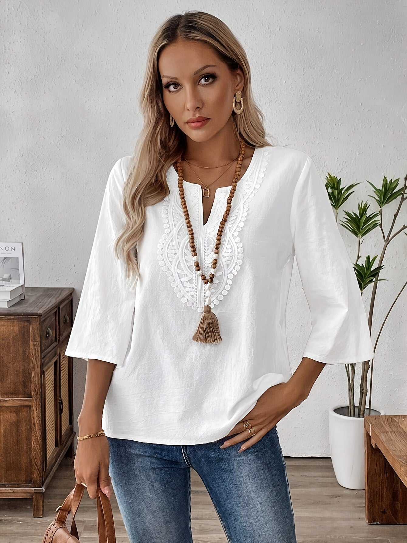 Liss | Bohemsk bomullsbluse