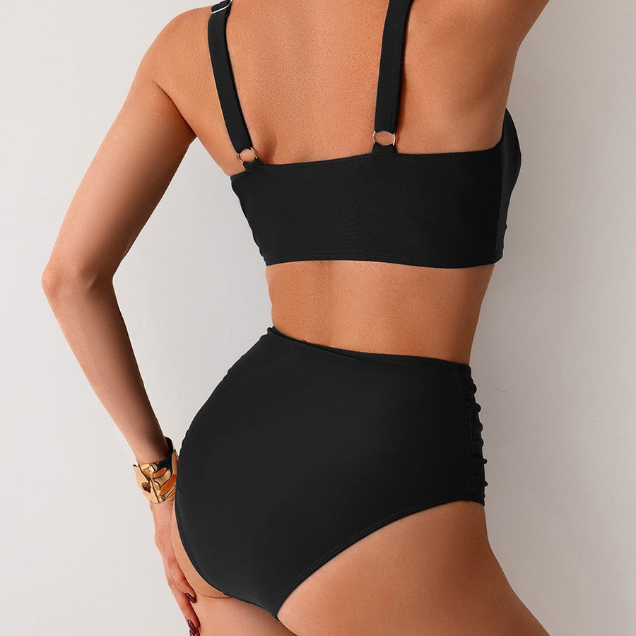 Høytlivs Bikini Sett med Twist