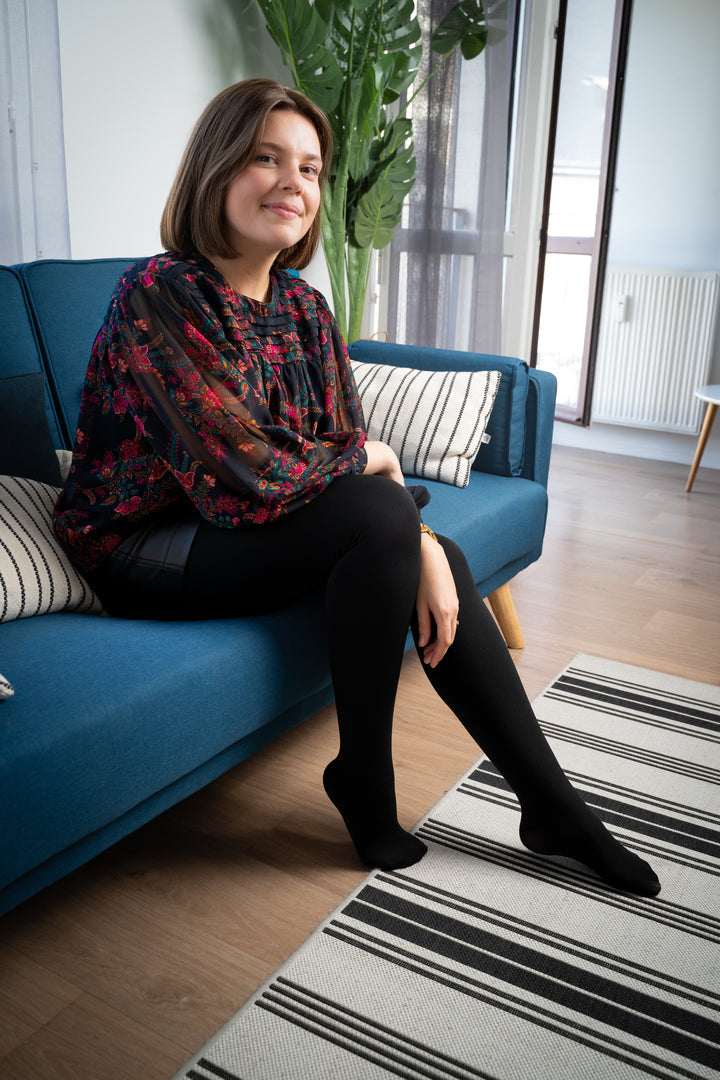 Líva | Transparente Fleece-Strømpebukser