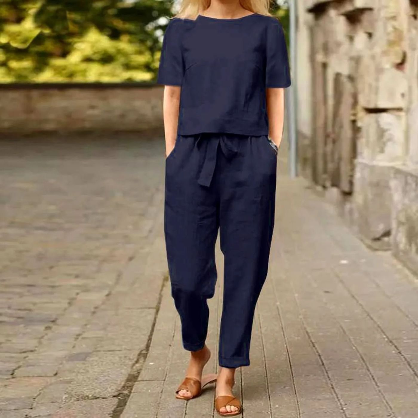 Heidi | Elegant Top og Bukse Sett