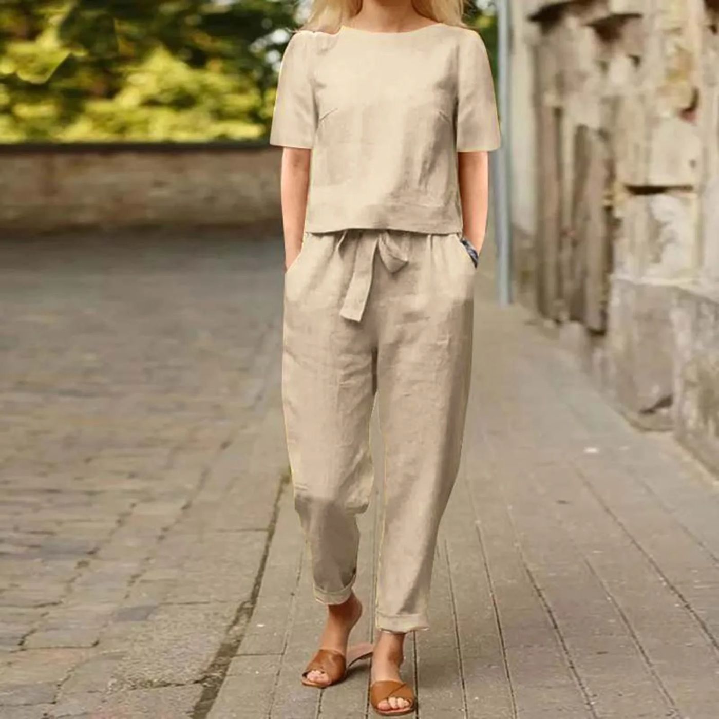 Heidi | Elegant Top og Bukse Sett