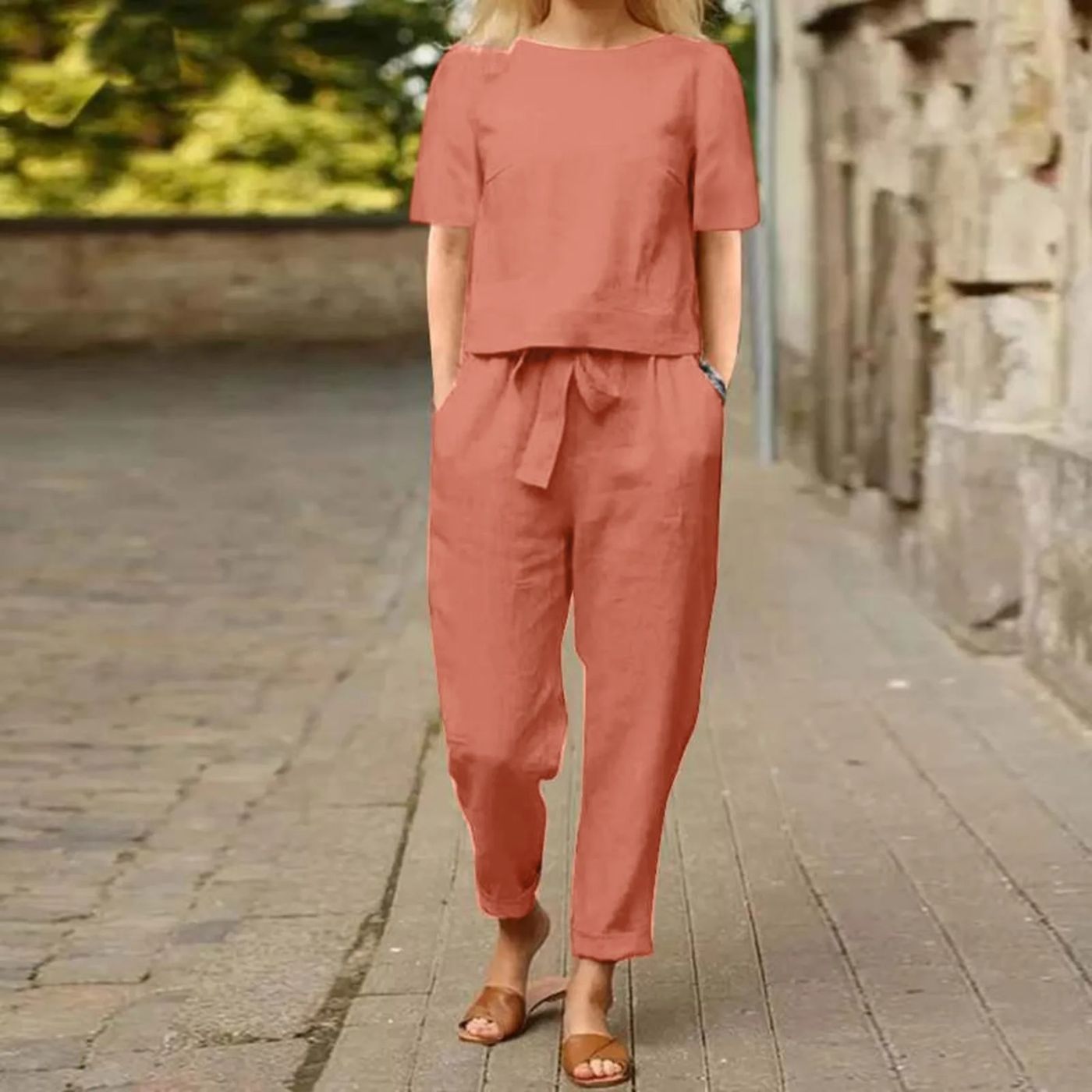 Heidi | Elegant Top og Bukse Sett