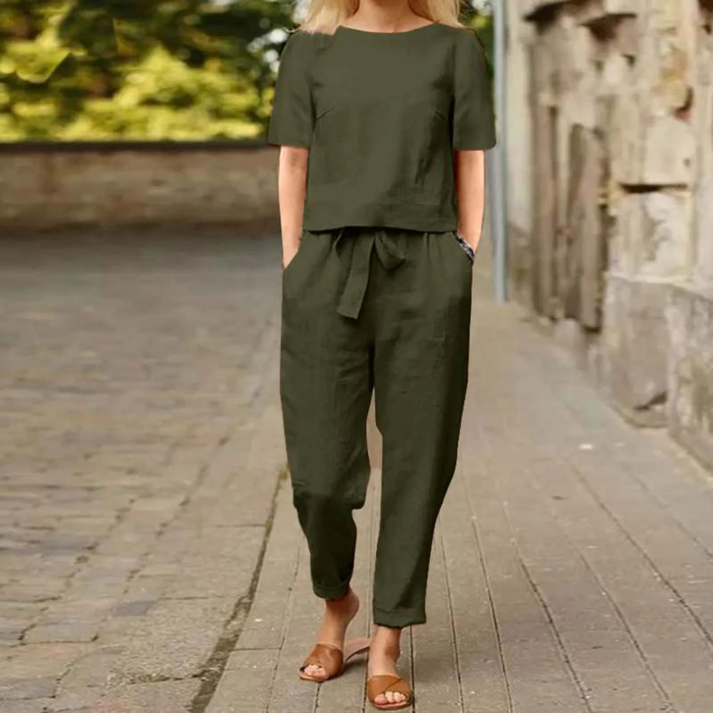 Heidi | Elegant Top og Bukse Sett