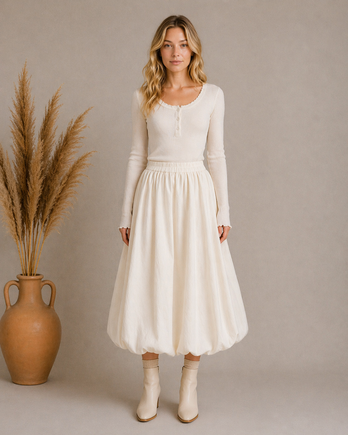 Marit | Airy Maxi Skjørt