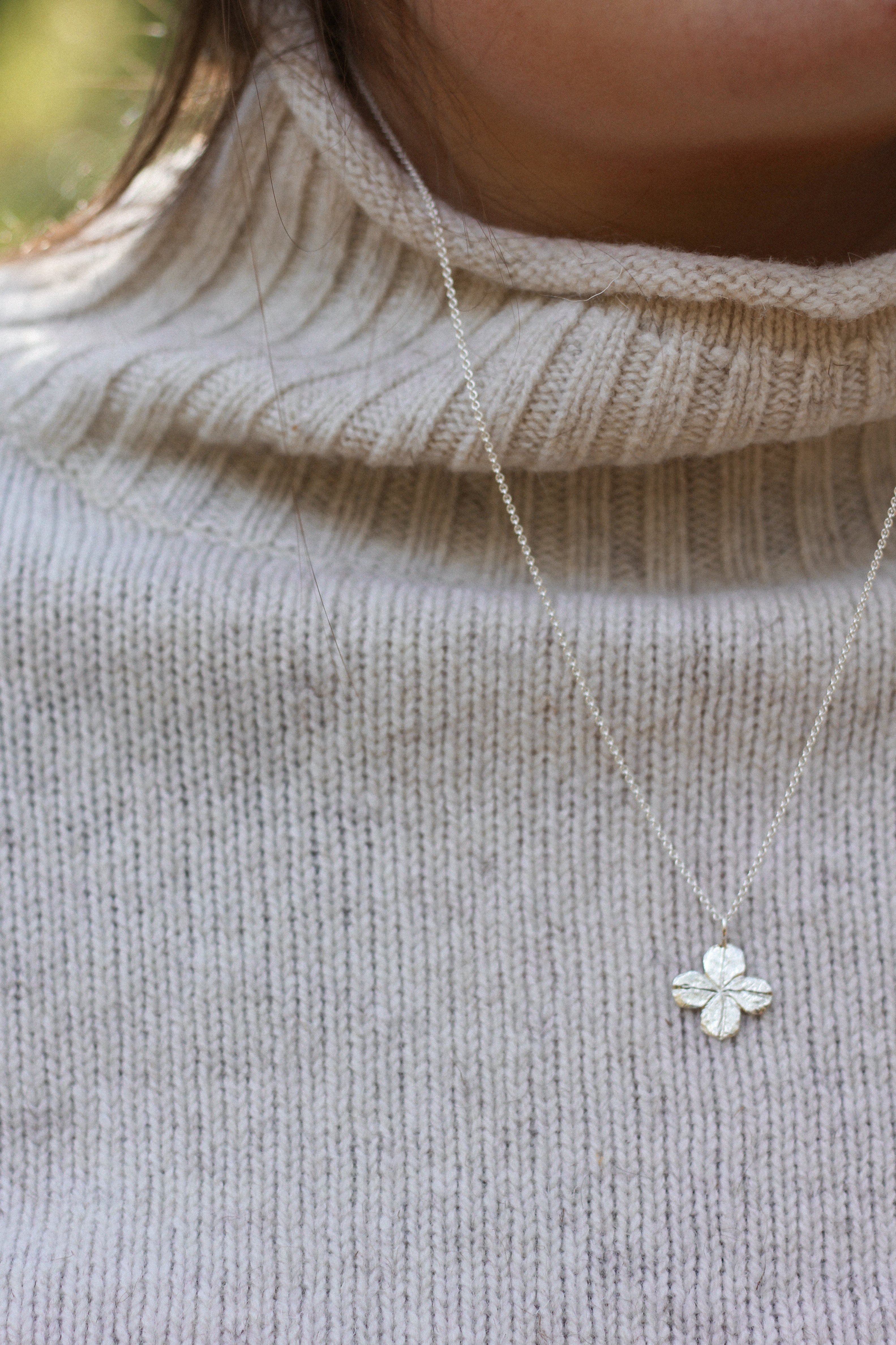 Clover necklace large