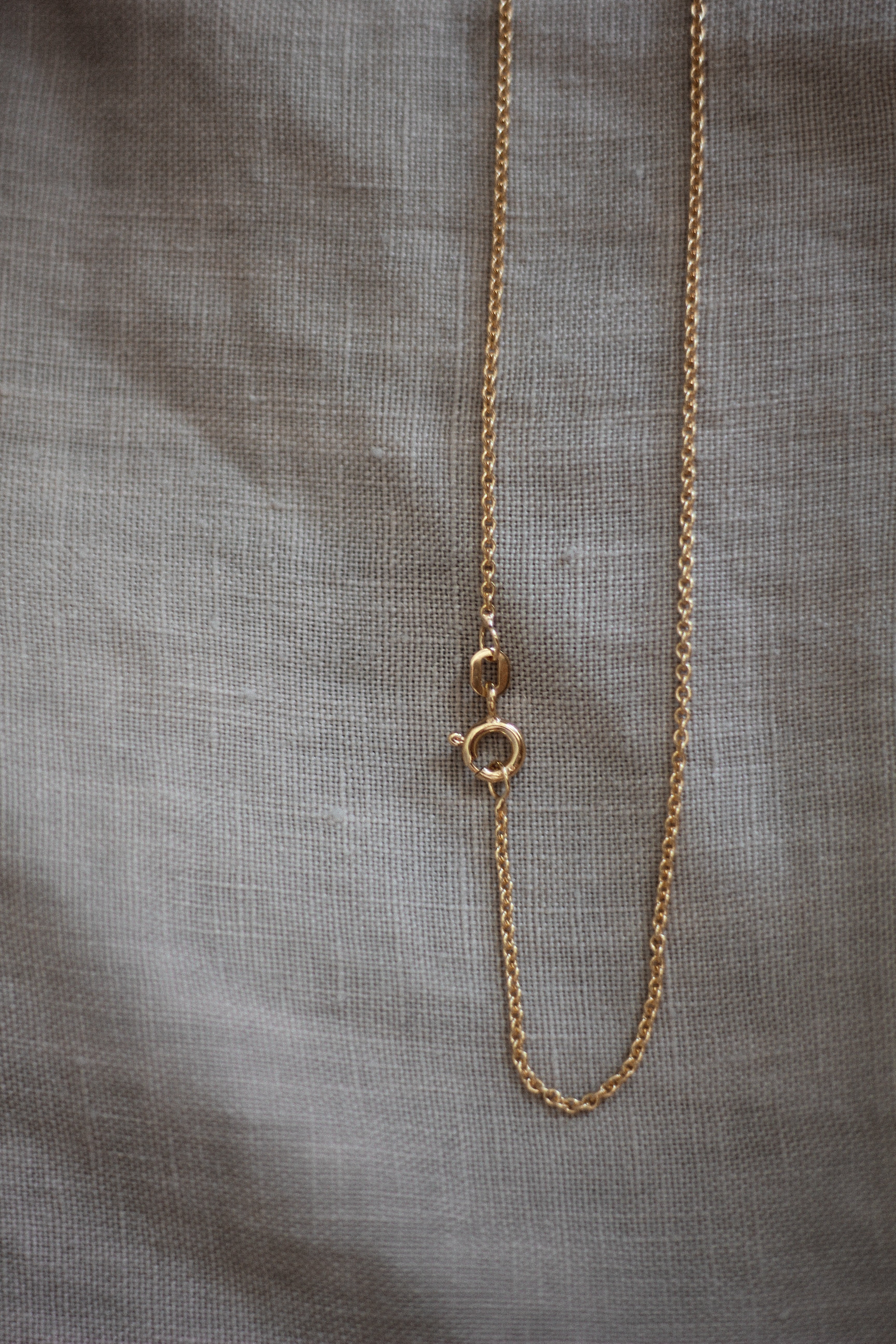 Anchor chain 70 cm gold-plated silver