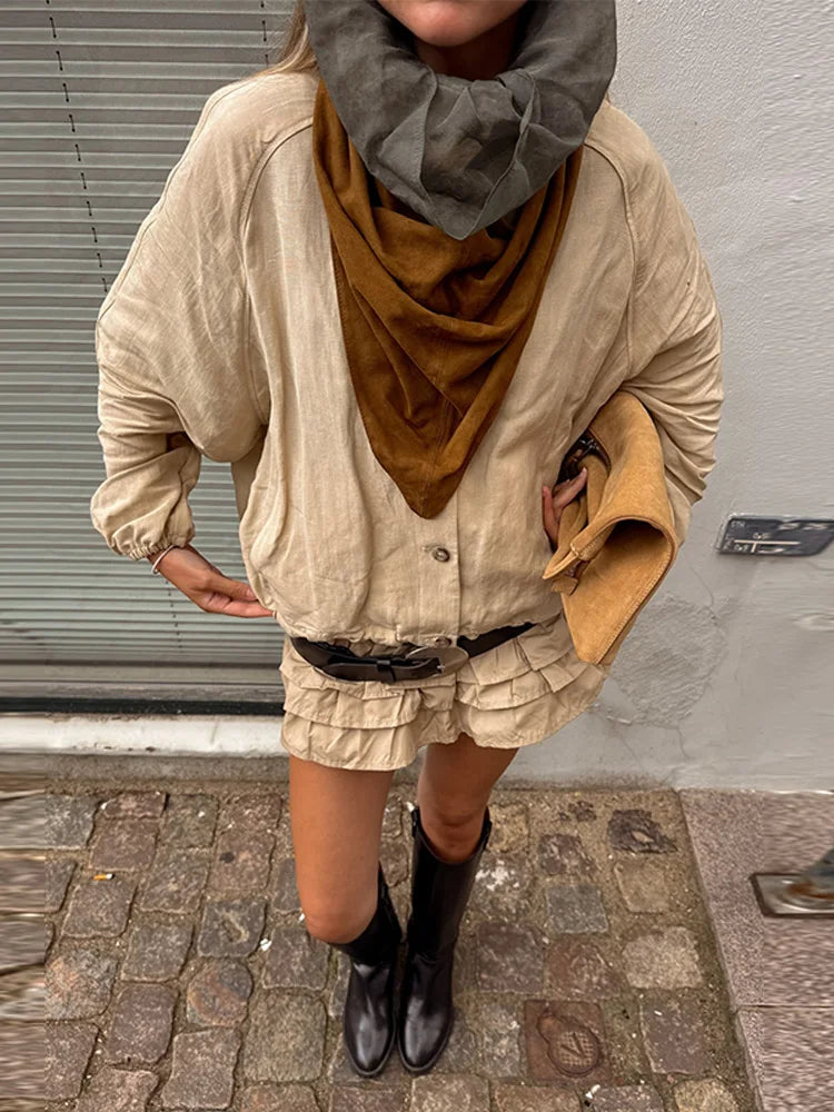 Beige | Skjortejakke
