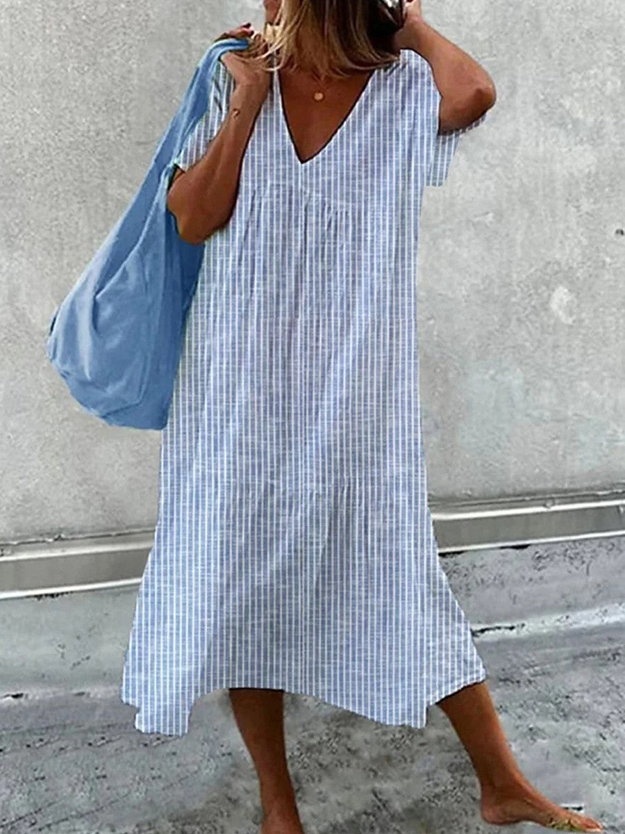 Aashilda | Striped Midi Dress 