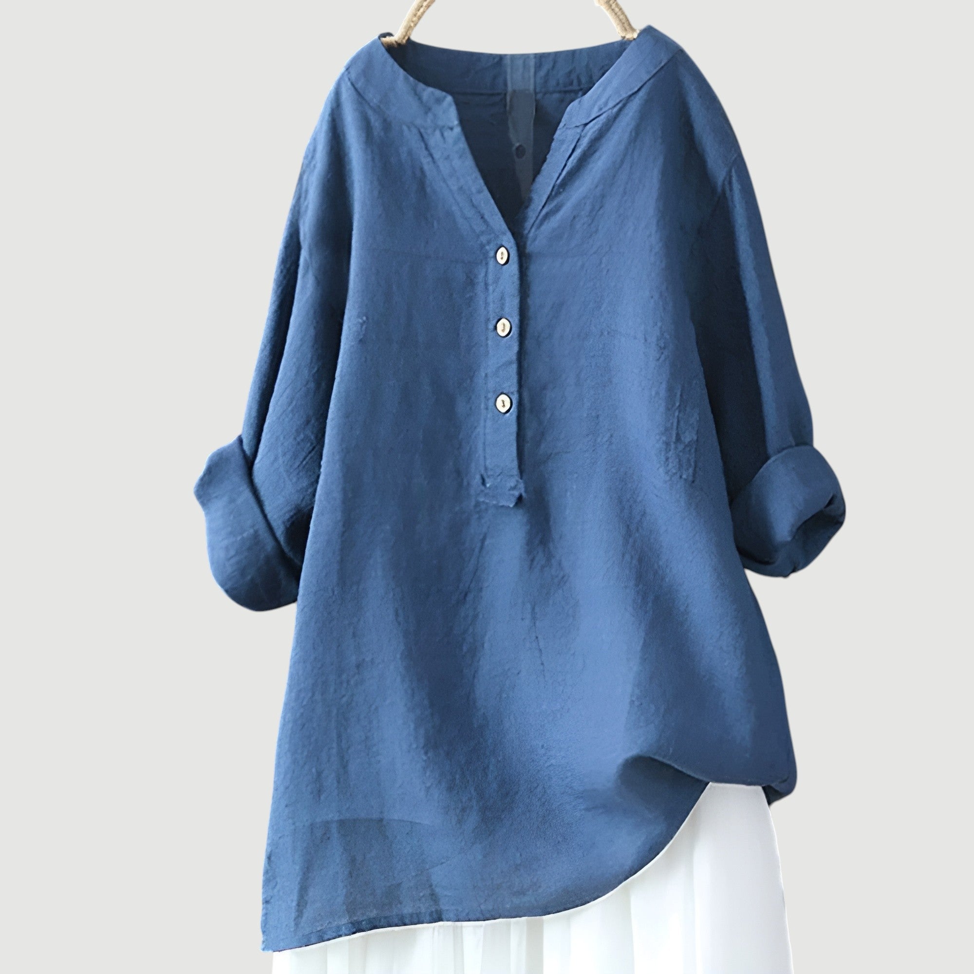 Venke | Airy link blouse with button details 