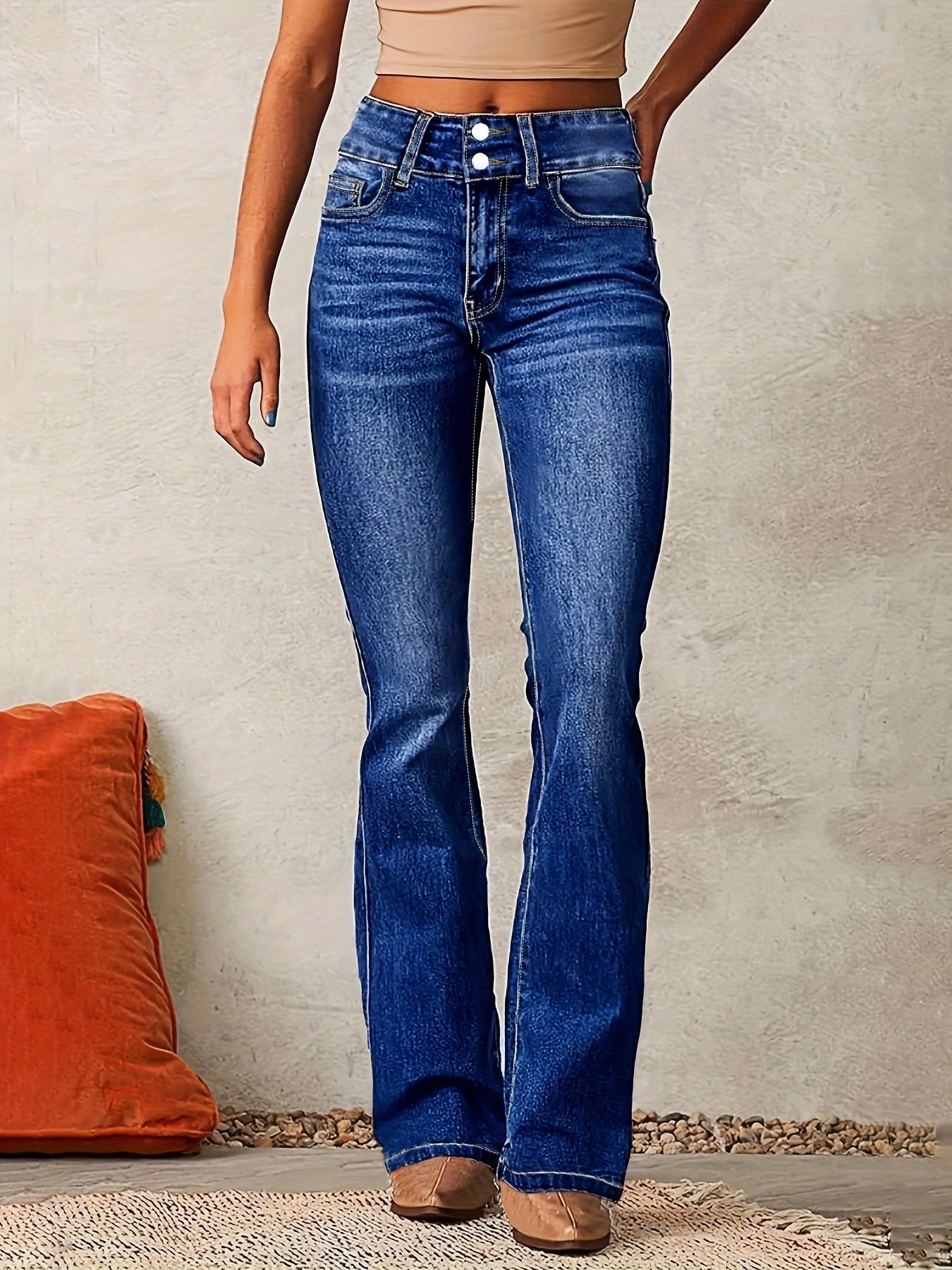 Aya | Høytlivs Flare Jeans